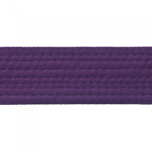 BOLD LOOK MERROWED END - SOLID COLOR BELTS-PURPLE-1